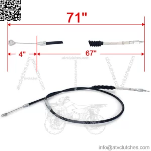 71" Clutch Cable Road King Glide FLHR Dyna Street Bob Softail Heritage FLST FXST
