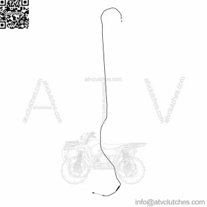 Polaris Throttle Cable, Crew, Genuine OEM Part 7082555, Qty 1