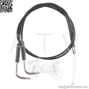 Black Vinyl Coated +6" Throttle Cable Set 1996-2007 Harley Road King FLHR (For: Harley-Davidson)