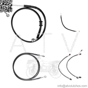 Black Complete Line Kit 12" Apes 2016-2017 Harley Softail Breakout CVO w/ABS (For: Harley-Davidson)