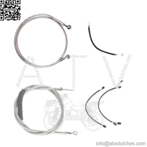 Stainless Cable & Brake Line Cmpt Kit 13" Apes 2018 & Up Harley Softail w/ABS (For: Harley-Davidson)