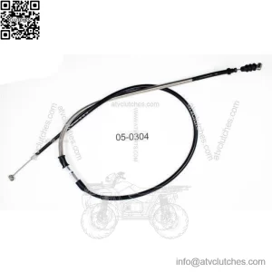 Clutch Cable +2" Black for Yamaha YFZ450 2004-2009