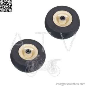 Two 9x3.50x4 Deck Caster Wheel Tire Assemblies for Grasshopper Mower Decks