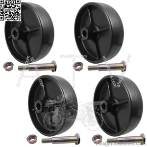 4Pk Deck Wheel and Hardware Kit Toro 112-0337 MTD 734-0973 Troy-Bilt Cub Cadet