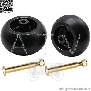 Mower Deck Wheels 133957 532133957 Replace for AYP Husqvarna 532174873 589527301, MTD 174873 734-3058, Cub Cadet 753-04856A Lawn Tractors and Zero Turn Mowers Deck with Bolts & Nuts - 2 Pack