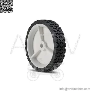 Lawn Mower Universal Wheel 6" x 1.50" Tread Diamond Hub Offset 1 3/8" Bore Size 1/2" Material Plastic Replaces AYP 583783601 STD333760 Mowers