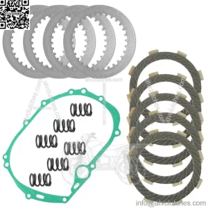 Clutch Friction w/ Steel Plates Gasket Kit for Kawasaki Z125 Pro BR125 2017-2023