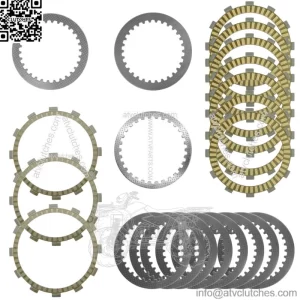 Clutch Friction Steel Plates Kit for Yamaha FJR1300A FJR130ES  FJR1300P 2016-23