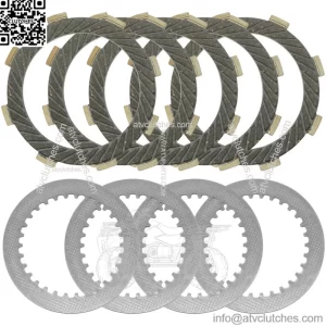 Clutch Friction and Steel Plates Kit for Kawasaki Z125 Pro BR125 2017 - 2023