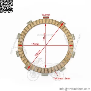 Paper Based ATV / Street Bike Clutch Plate for HONDA