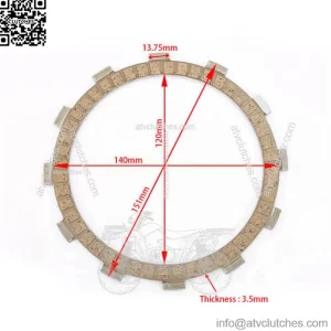 High Quality Wholesale Paper Based Motorcycle Clutch Friction Plate for HONDA