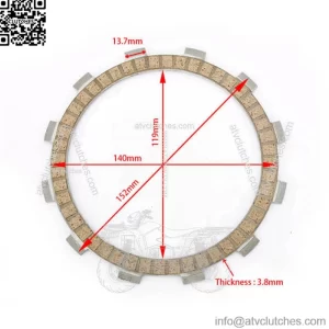 Wholesale Paper Based Street Bike Clutch Friction Plate