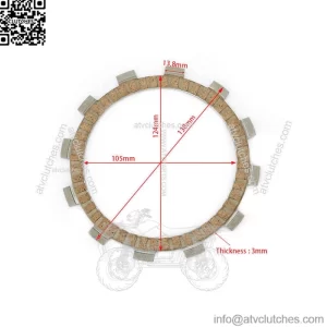Wholesale Paper Based ATV Clutch Disc for Honda