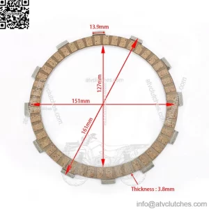 High Quality Street Bike Paper Based Motorcycle Clutch Plate for YAMAHA