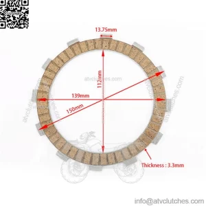 High Quality Wholesale Paper Based Material Motorcycle Clutch Friction Plate for SUZUKI