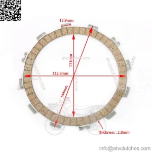 144mm Wholesale Motorcycle Clutch Plate for Kawasaki / Yamaha