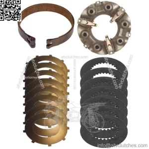 Steering Clutch Kit w/ Brake Band Pressure Plate & Discs for IH Dozer 500 TD5