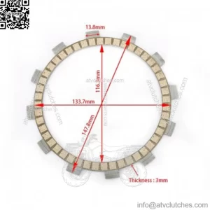 High Quality Paper Based Material Motorcycle Clutch Friction Plate for YAMAHA