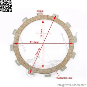 Paper Based Material Motorcycle Clutch Friction Plate for YAMAHA