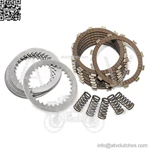 ORC120 Complete ATV Clutch Repair Rebuild Kit - Includes Springs Steel & Fiber Plates - Compatible with Arctic Cat 400 2X4 2003-2004 Fits Suzuki LT-F400 EIGER 2X4 2002-2003
