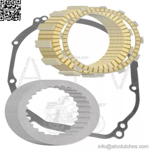Clutch Friction Plates And Gasket Kit for Kawasaki Ninja ZX-12R ZX1200A 00 01