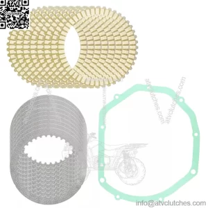 Clutch Friction Steel Plates and Gasket fits Suzuki GSX-R750 GSXR750 1988 1989