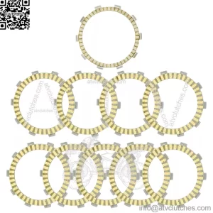 Clutch Friction Plates for Suzuki GSXR750 GSX-R750 1996 1997 1998 1999