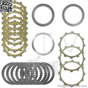 Clutch Friction Steel Plates Kit for Yamaha FJR1300A FJR130ES FJR1300P 2016-23