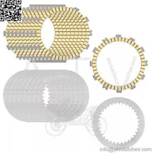 Clutch Friction Steel Plates for Suzuki GSX-R1000 GSXR1000Z 2001 2002 2003 2004