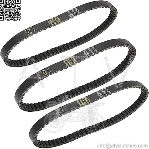 3 PCS Replacement for GY6 49CC 50CC Roketa Taotao Vespa Scooter 669 18 30 Drive Belt