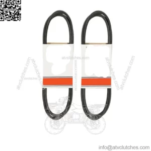 144959 Set of Two Deck Belts (1/2"x95.5") Fits Craftsman 917.273761