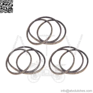Set of Three Deck Belts 1/2" x 95.5" Fits Husqvarna GTH200 Fits AYP 144959