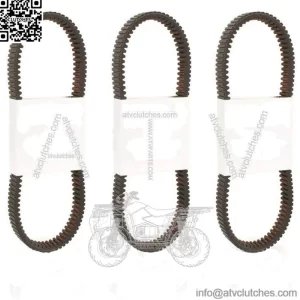 Polaris RZR XP RZR S 1000 carbon fiber drive belt 3-Pack 2015 2016 2017 2018