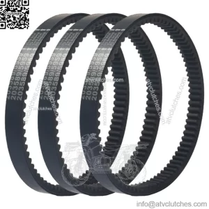 3pcs Drive Belt For 30 Series Manco 5959 Comet 203589 Go Kart Ken-Bar Sportworks