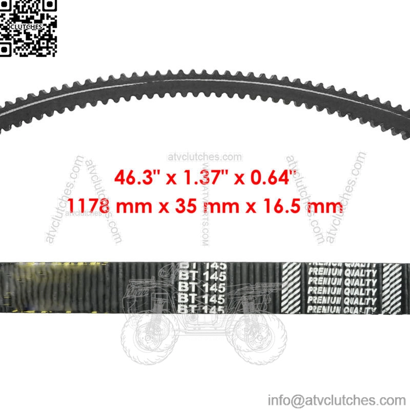 Drive Belt for Arctic Cat ZR5000 LXR 2014 2015 2016 2017 / ZR3000 129In 2018-19 (For: Arctic Cat) - Image 2
