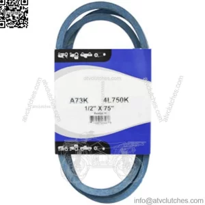 A-A73K Made With Aramid Blue V-Belt (1/2" X 75") Fits Ariens/Gravely