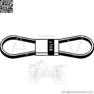 3L340 INDUSTRIAL LAWN MOWER V-BELT 3/8" X 34"