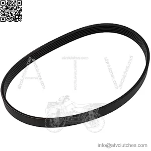 6PJ490 Lawn Mower Drive Belt Rubber Black 14mm Width 490mm Circumference Closed Loop Timing Belt Compatible with Qualcast M2E1032M M2E1232M