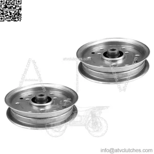 2 Flat Idler Pulleys fits MTD Fits Cub Cadet 38 42 46 54" Decks 756-04129 956-04