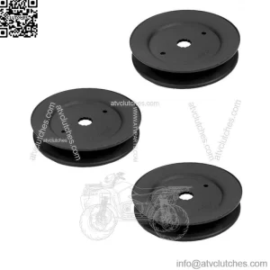 3PK Mandrel Pulley Fits Craftsman 42" 50" 54" Deck 173436 153535 532153535