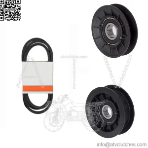 Idler Pulley Kit W/Transmission Drive Belt Fits John Deere 105 108 125 135 145