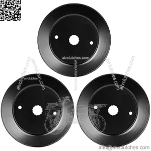 Deck Spindle Pulley for Husqvarna GT200 GTH225 YT180 YTH1746 EZ4824 EZ5225 LR 100 110 YTH180 LT100 LT125 129207 153531 173434 532173434 3 Pack