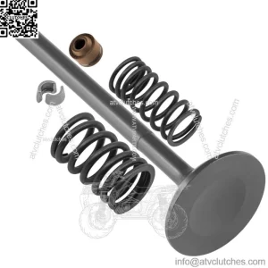 Exhaust Valve Kit For Polaris Phoenix 200 2005 2006 2007 2008 2009-2023