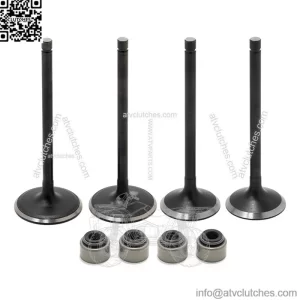 Intake Exhaust Valves & Seals Kit For Yamaha Raptor 700 / Rhino 700 / Viking 700 / Kodiak 700 / Grizzly 700