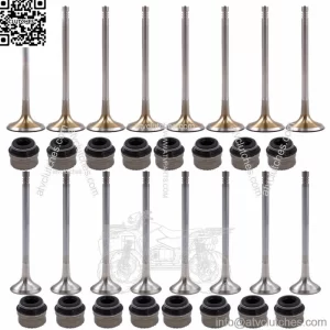 16x 6mm Intake Exhaust Valves Set For Audi A4 A5 VW Golf GTI Tiguan Passat 2.0T
