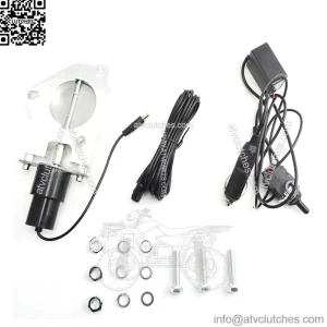 2.5-inch electric exhaust valve with manual switch