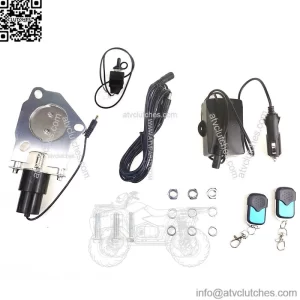 2.25-inch electric exhaust valve with remote control switch and manual
