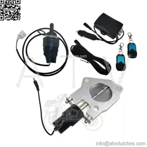 2.5-inch electric exhaust valve with remote control switch and manual