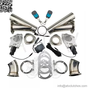 2.25-inch electric exhaust valve remote control and manual 2-in-1