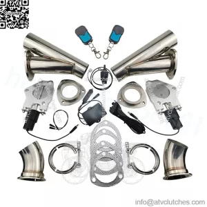 2.5-inch electric exhaust valve remote control and manual 2-in-1